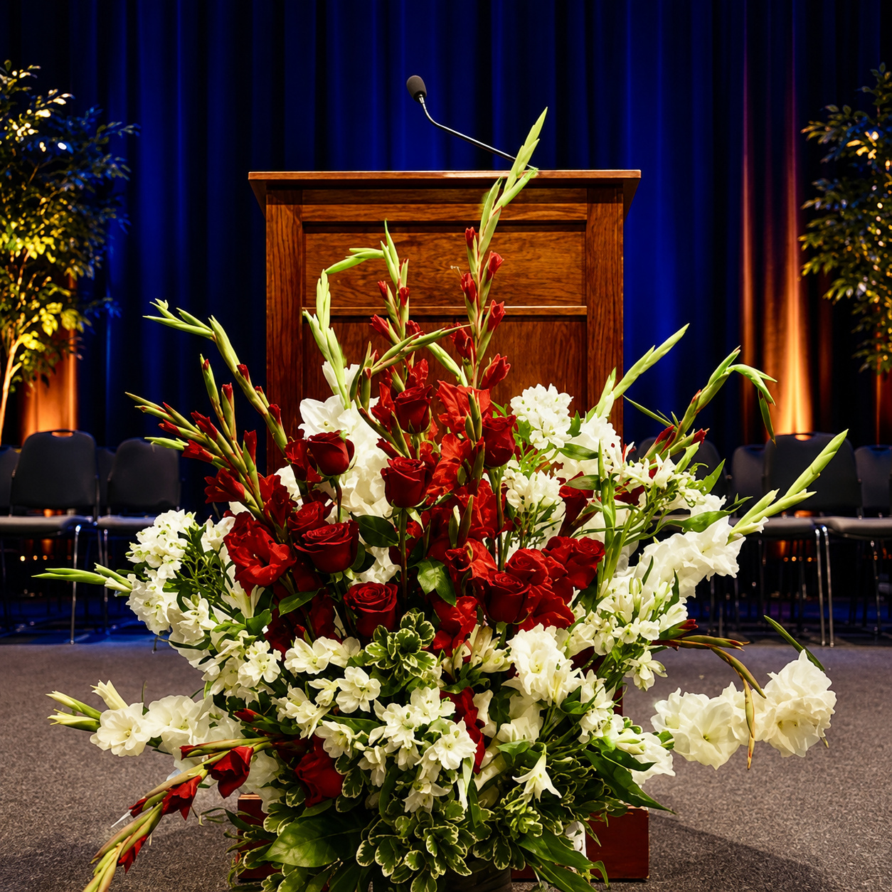 Podium Flower Arrangements in Houston