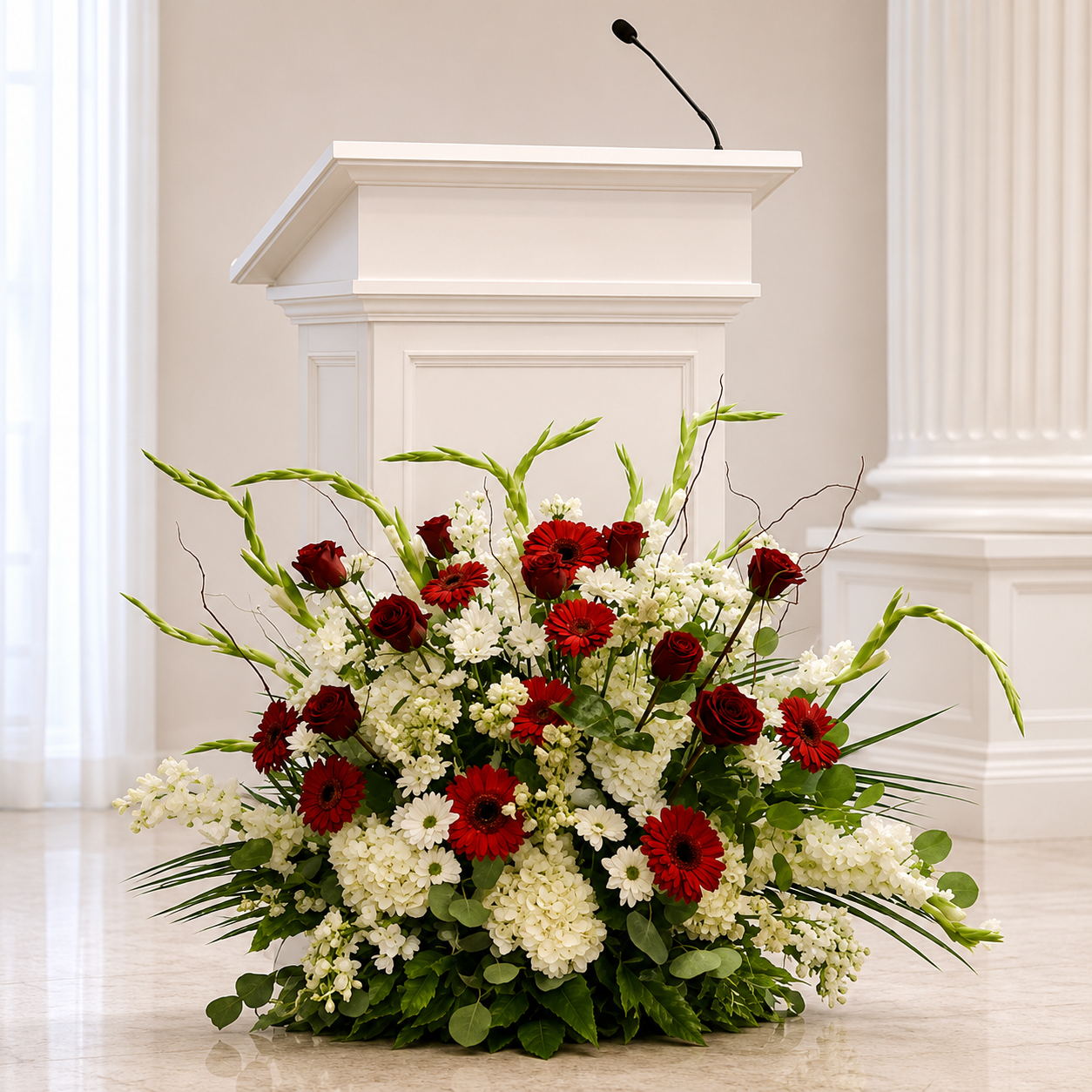 Podium Flower Arrangements in Houston